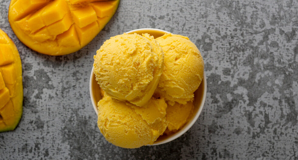 Helado de mango