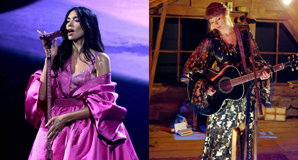 Dua Lipa y Taylor Swift destacaron con su presentaciones en los Grammy