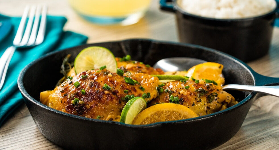 Muslos de pollo al limón