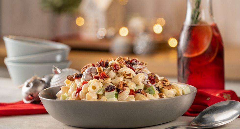 Pasta navideña ligera