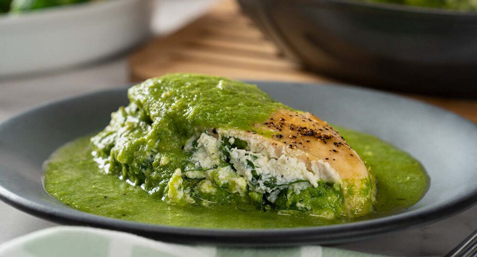 Pechugas rellenas de espinacas