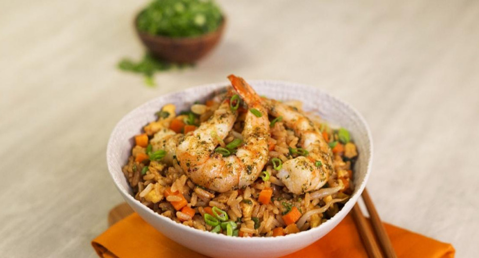 Arroz con camarones