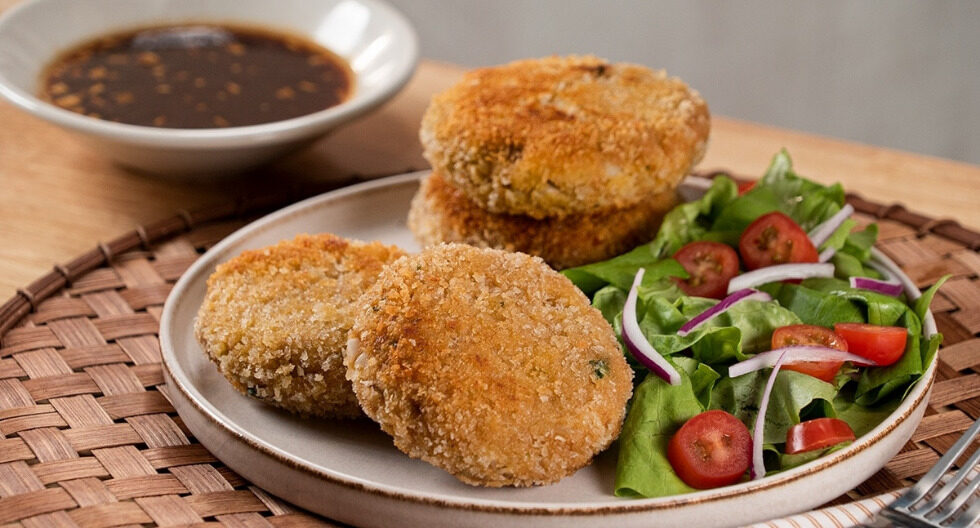 Tortitas crujientes de atún