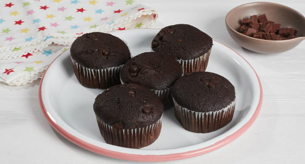 Pegajoso tragedia tristeza Muffin de Chocolate: Deliciosos panecillos chocolatosos