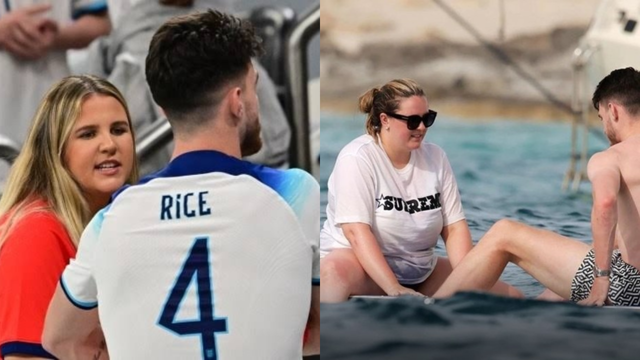 Declan Rice salió en defensa de su pareja tras críticas por su físico